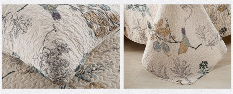 Высококачественные стеганые одеяла с принтом на заказ, хлопковые стеганые покрывала, комплект постельных принадлежностей из 100% хлопка