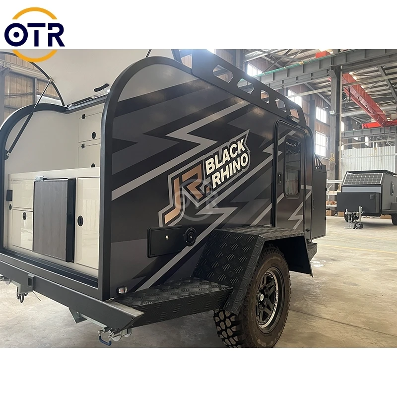 Прямая Продажа с фабрики 17Ft кемпинговые бронированные туристические прицепы 4x4 брезентовой палаткой