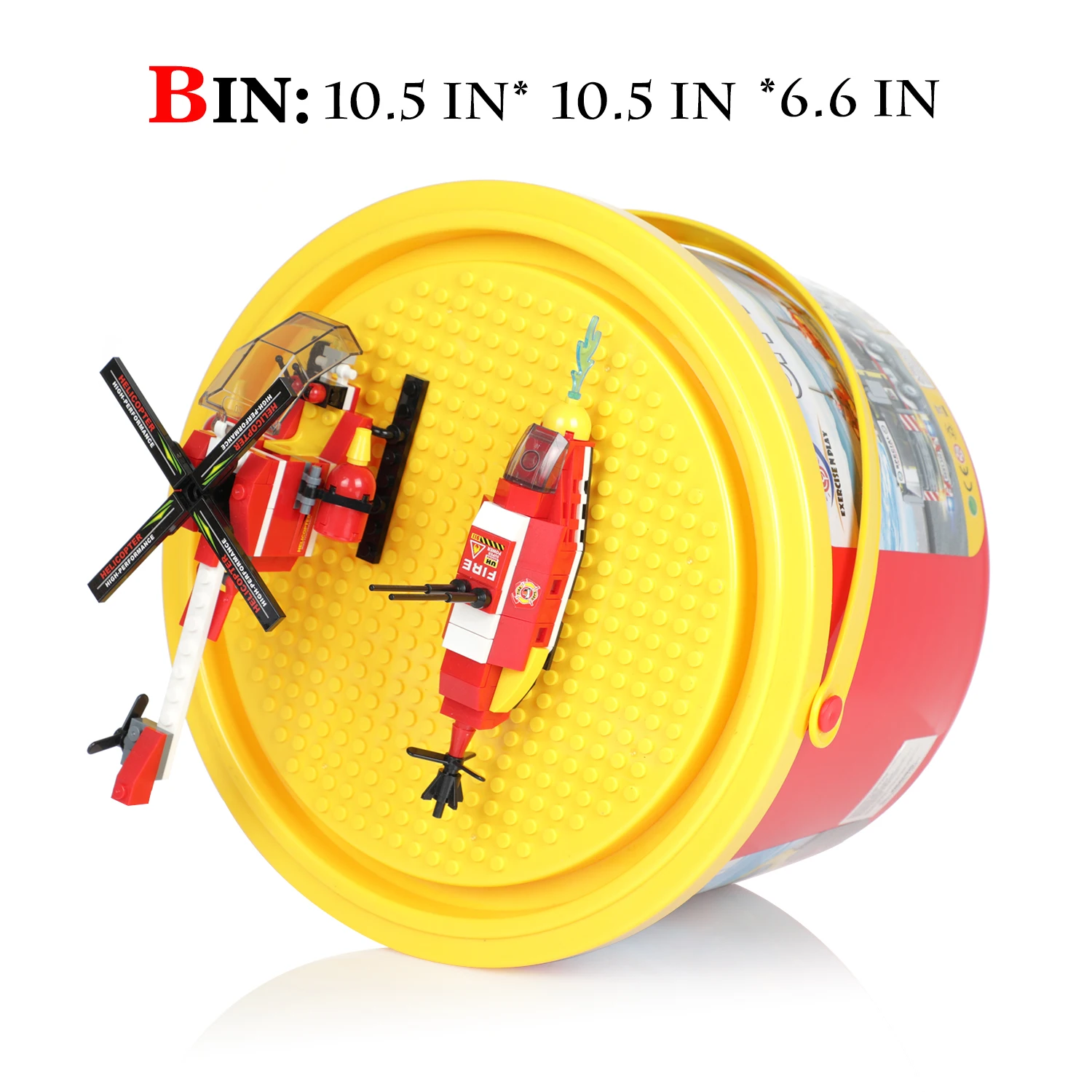 Exercise N Play City Fire Station Building Bricks Toy Creative Construction Play Set Kids Best Learning Roleplay Toy Gift