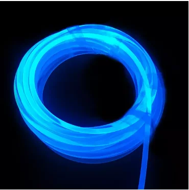  LED fiber optic lights Plastic optical 1mm side glow emitting customized 1-24 cores as