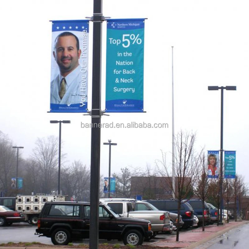 light pole flag banner holder for pole banner