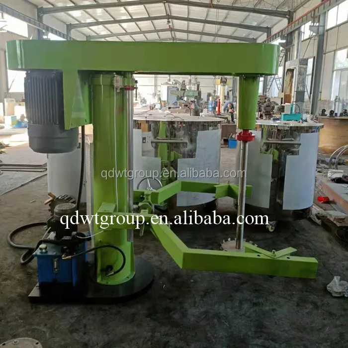 hydraulic lift high speed disperser mixer for glue,ink
