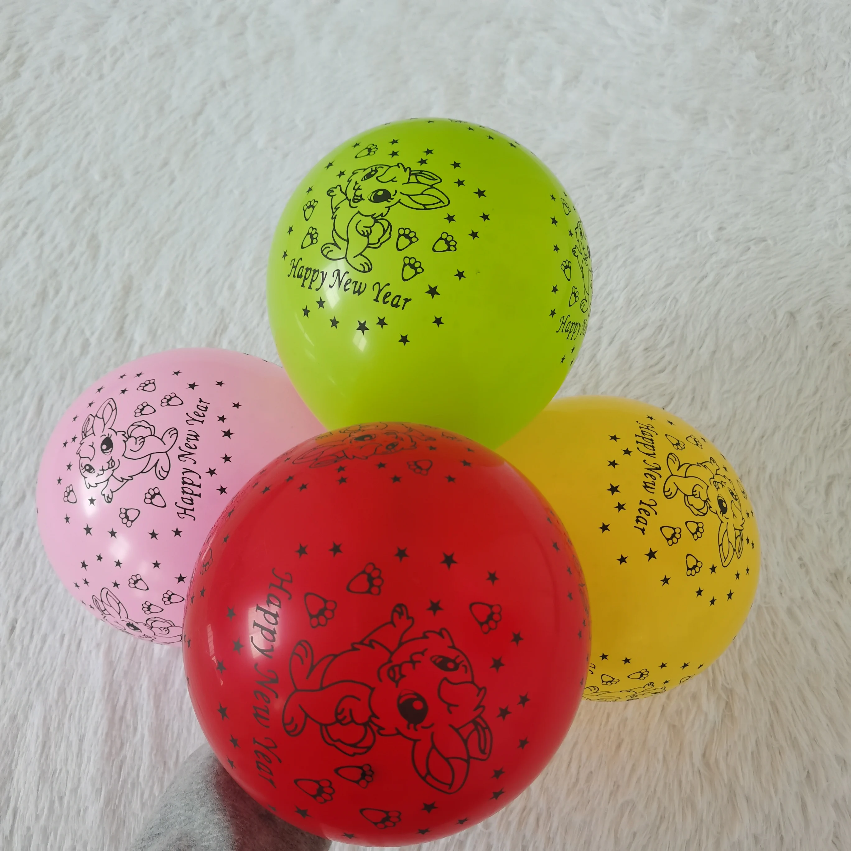 Wholesale 2024 Merry Christmas Party Decorate Balloon with Pump Sets Balon Matte Metallic Chrome Pastel Assorted