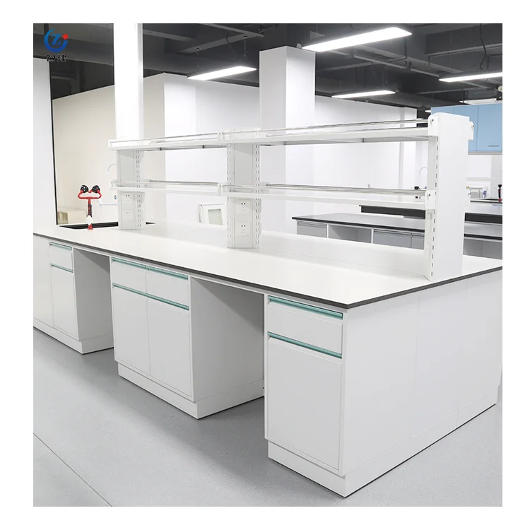 Durable Molecular Biology Chemistry Structure Laboratory Furniture Heavy Table Esd Workbench Lab Bench