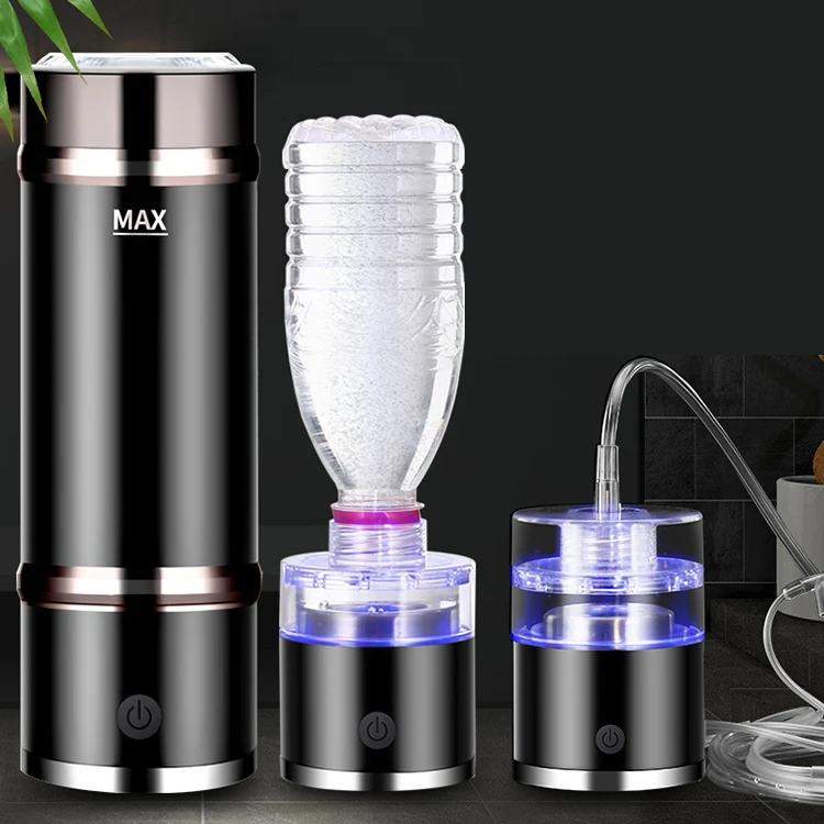 Hydrogen oxygen separation hydrogen rich water cup 1400ppb PEM SPE Powerful Healthy Hydrogen Drinking Water Bottle Generator