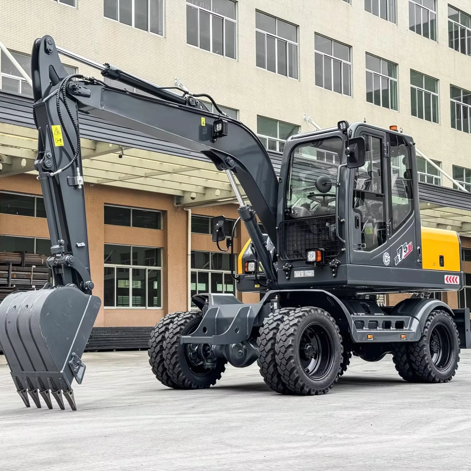 Мощный колесный экскаватор B75 G4 с усовершенствованной системой гидравлического экскаватора для тяжелой техники