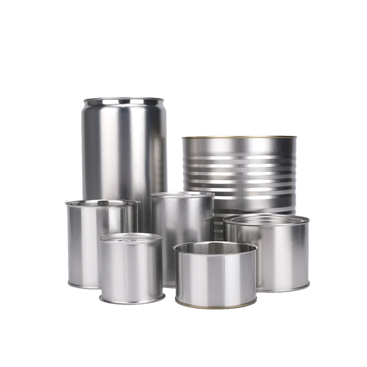 Wholesale Sale Custom Small Food Safe Grade Metal Empty Tin Cans For Food Packaging Container Canning With Lid
