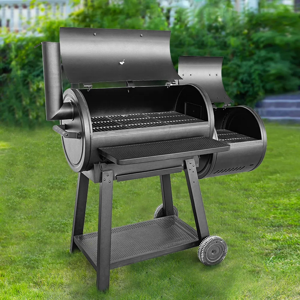 Promotional Price Easily Cleaned Large Cooking Area Charcoal Grill Offset Heavy Duty Grill Bbq Smoker