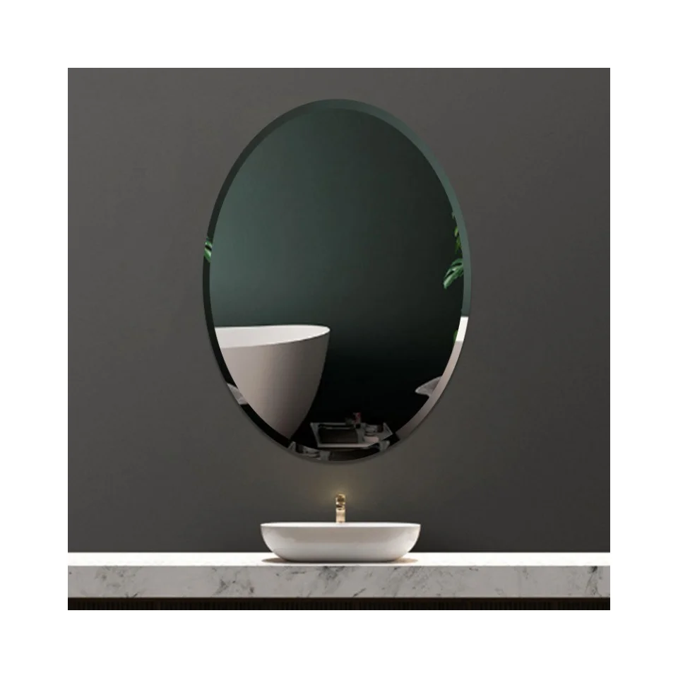 Frameless Mirror With Beveled Edge