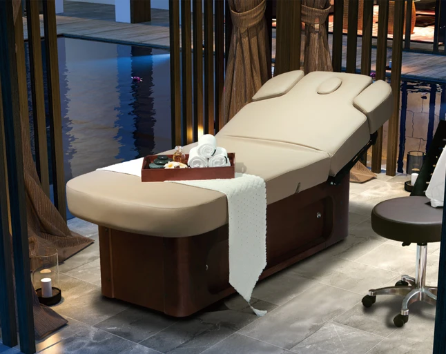 Facial Massager Bed Spa Facial Bed/Massage Table Spa Facial Electric Wooden Bed F-3361A-3