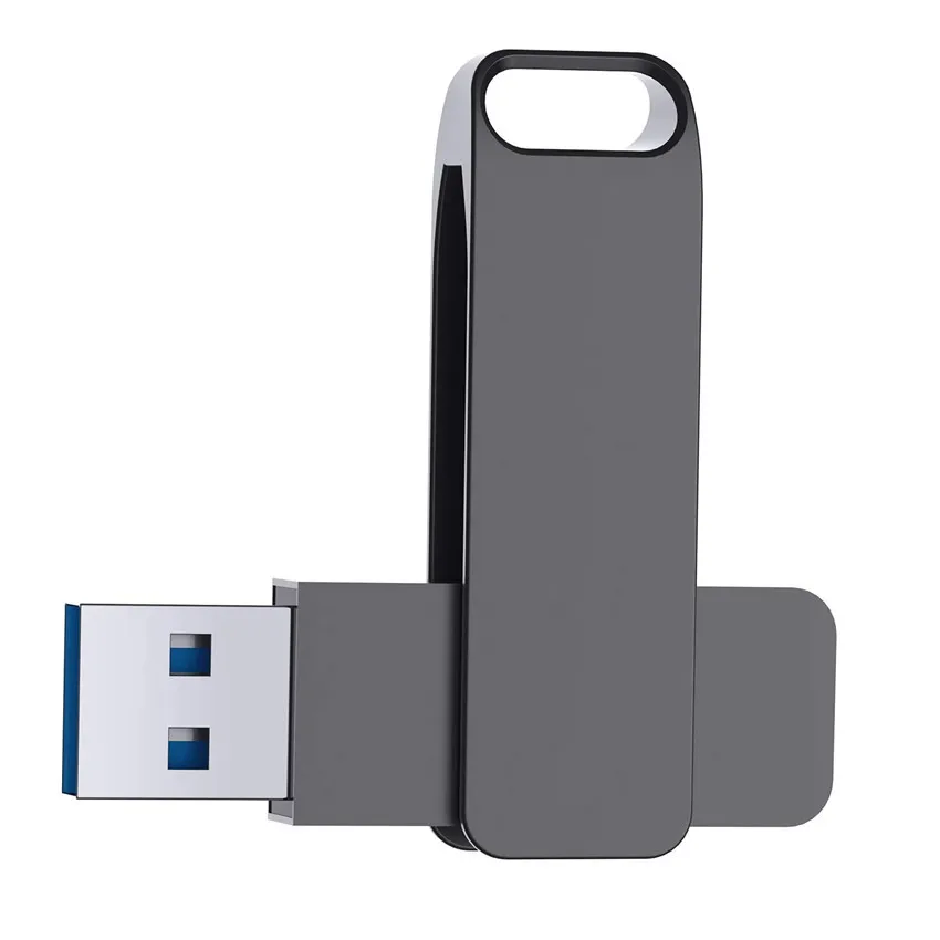 100% Full Capacity USB Flash Drive 3.0 High Speed Metal Swivel Pen Drive Memory Stick With Customized Logo From 64MB to 512GB