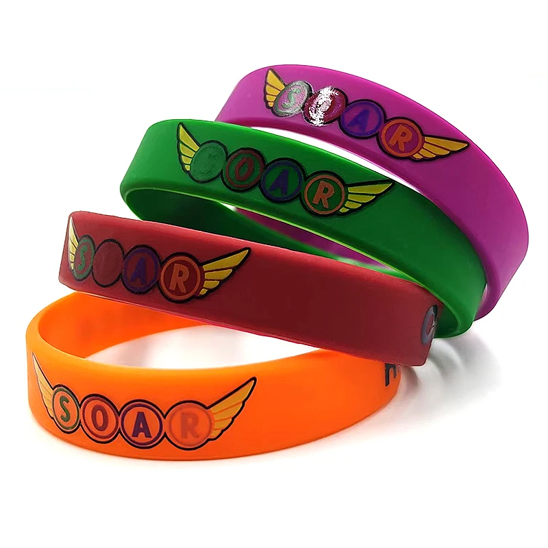 Wholesale Printing Rubber Bracelet Bands Custom Silicon Wristband For Personalized Gifts Bracelet