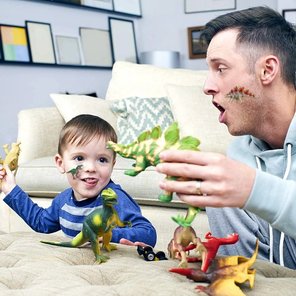 Kids stickers,Upins 14 different sheets 200+ 3D fluffy stickers craft scrapbook, suitable for kids dinosaur lovers