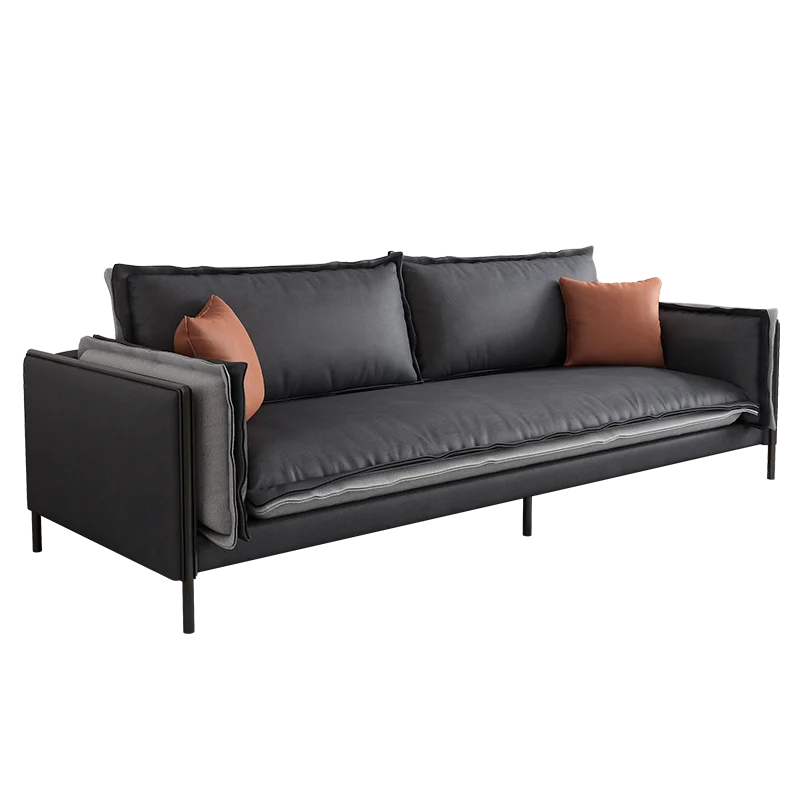 
Minimalist style living room sofa furniture technology cloth linen combined sofa 2020 new space saving sofa 