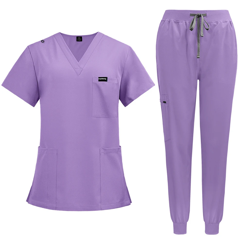 Fashionable Medical Scrubs Uniforms Hospital Nursing Scrub Nurse Scrubs Unisex Set