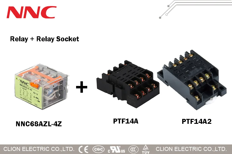 NNC68AZL-4Z реле 16 наклонных штрихов JQX 13F 4Z (LY4) 12A общего назначения PCB мини 24vdc