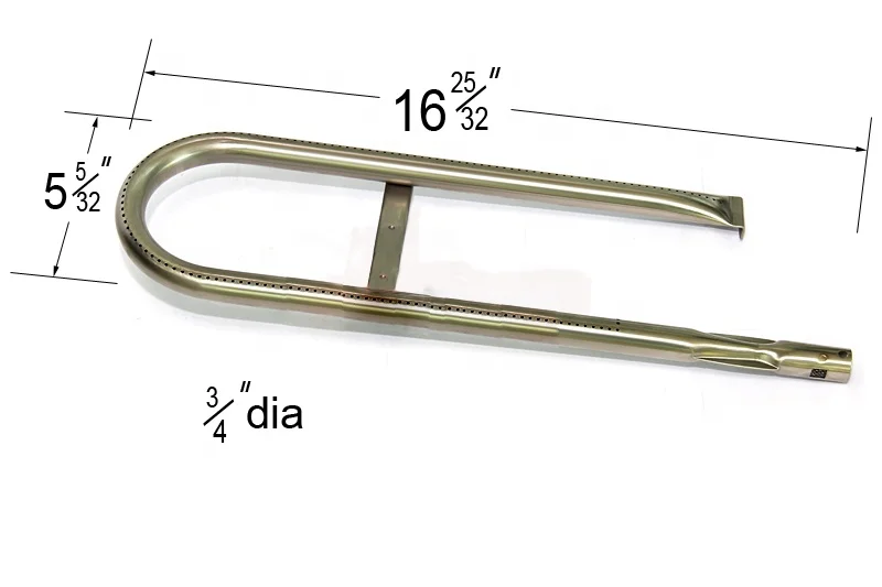 Gas Grill U Shape Stainless Steel Curved Tube Pipe Burner Replacement