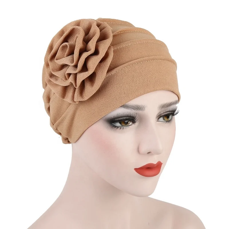 New Chemo Cap Hair Loss Islamic Headwrap Head Cover Wrap Caps Headwear Dubai Arab Bonnet Women Muslim Turban Hat