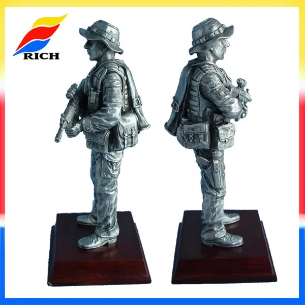 Custom made Pewter metal  Soldier Figurines