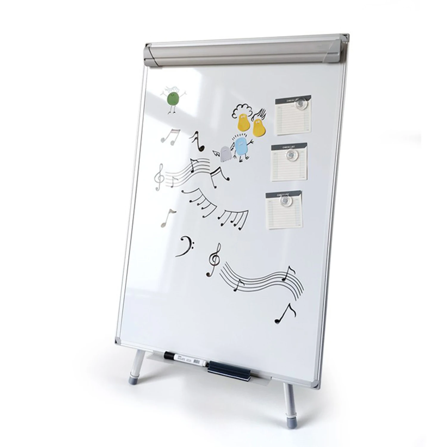 New Design Height Adjustable Magnetic Flipchart Magnetic Easel Standing Whiteboard Flip Chart Board movable whiteboard