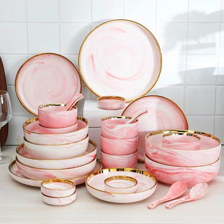 Antique Banquet Dinnerware Exclusive Dinnerware Set White Horeca Crokery Dinner Set Tableware Chinese Ceramic