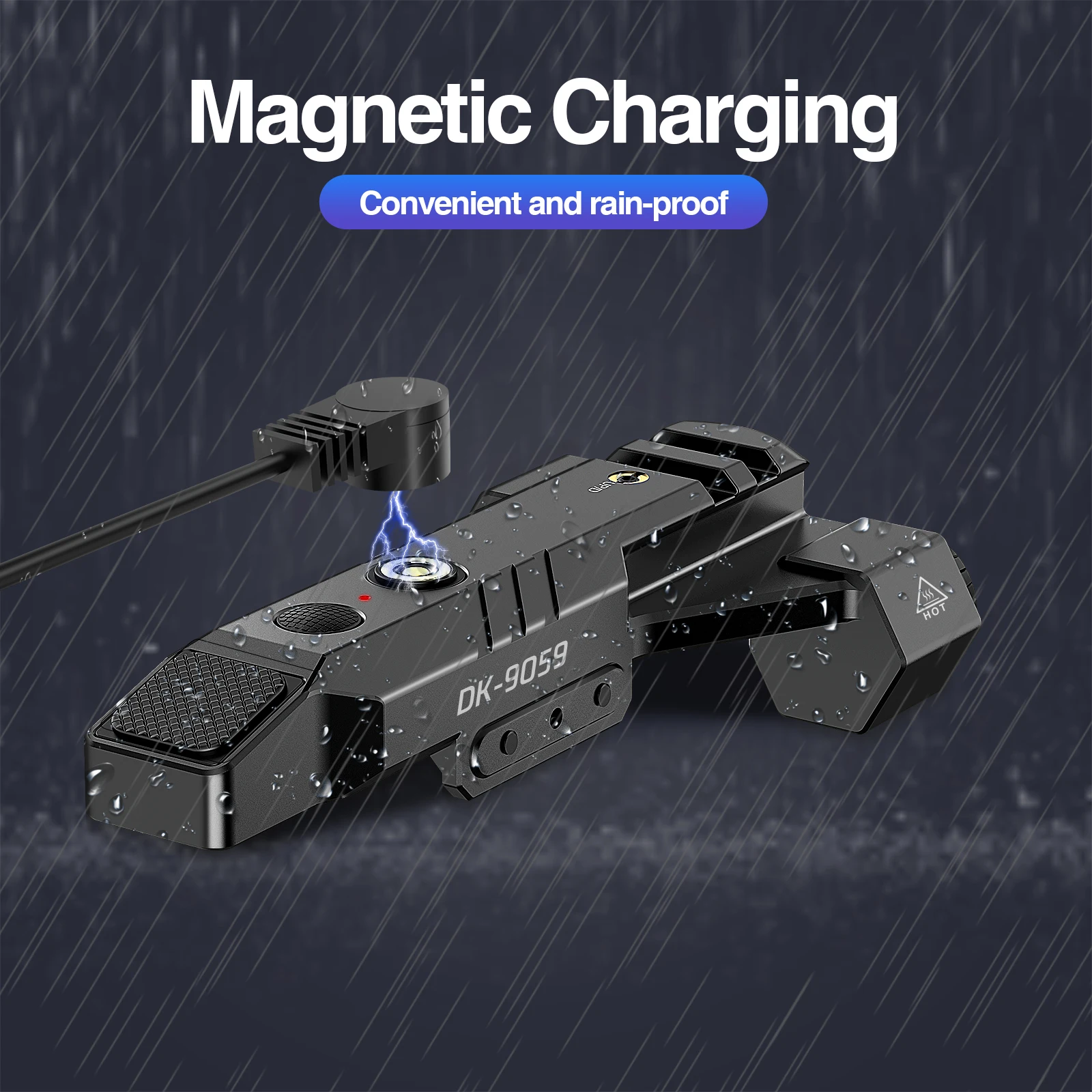 2024 Hot Item Dual Lens 1450 Lumen Tactical Flashlight with IR Laser Beam Combo, Rechargeable Tactical Flashlight laser