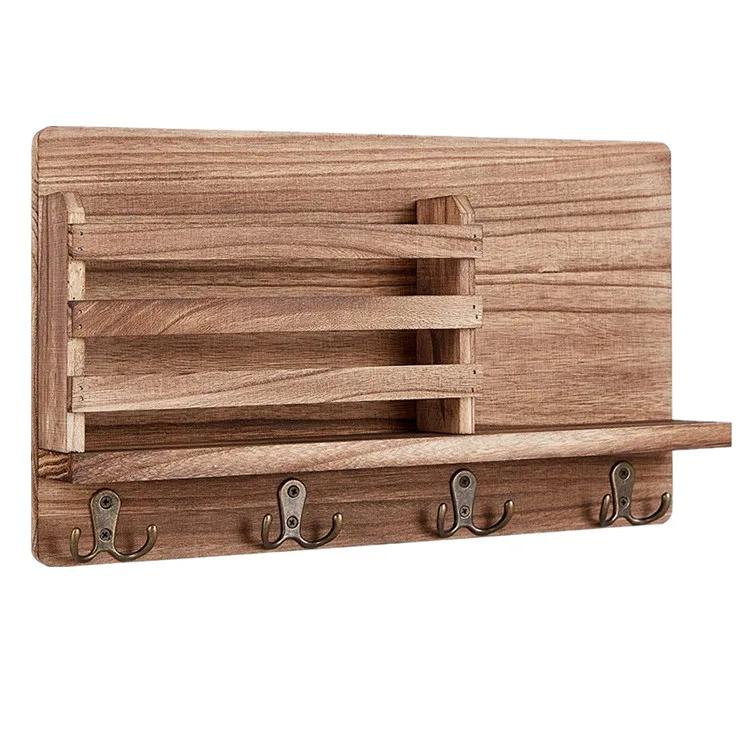 Custom bedroom kitchen entrance wall hanging hook type wooden freestanding coat rack