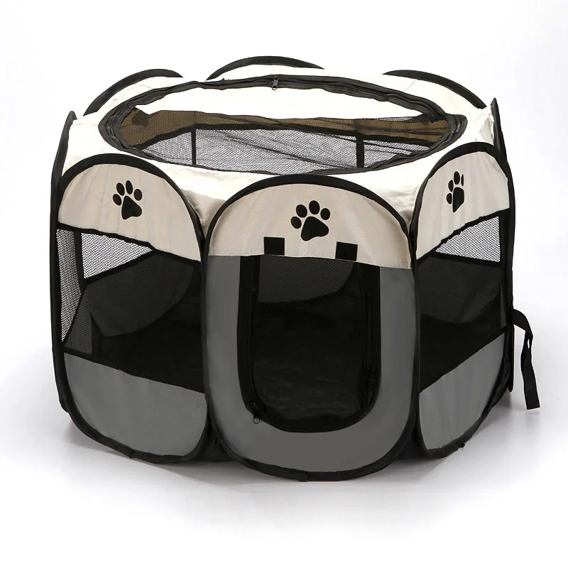 Large Size  Portable Foldable Pet Play Octagonal Cage Waterproof Cat And Dog Cage, Warm and Comfortable Pet Cage Dog Bed