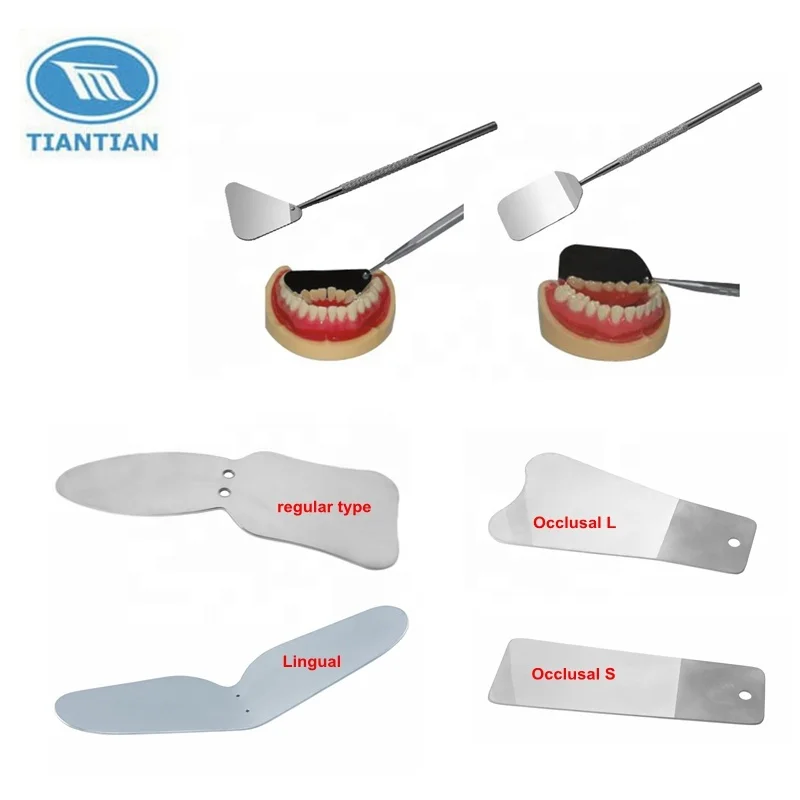 Стоматологическое фотографическое металлическое зеркало Ортодонтическое зеркало из нержавеющей стали отражатель двусторонний внутриполостной отражатель