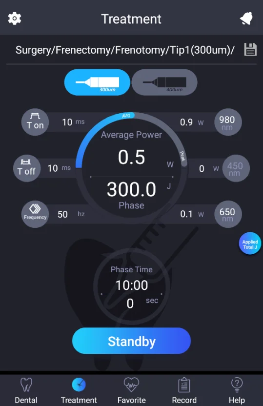 Diode laser dental device with tri-wavelength for dental ulcer PMTC Oral beautification