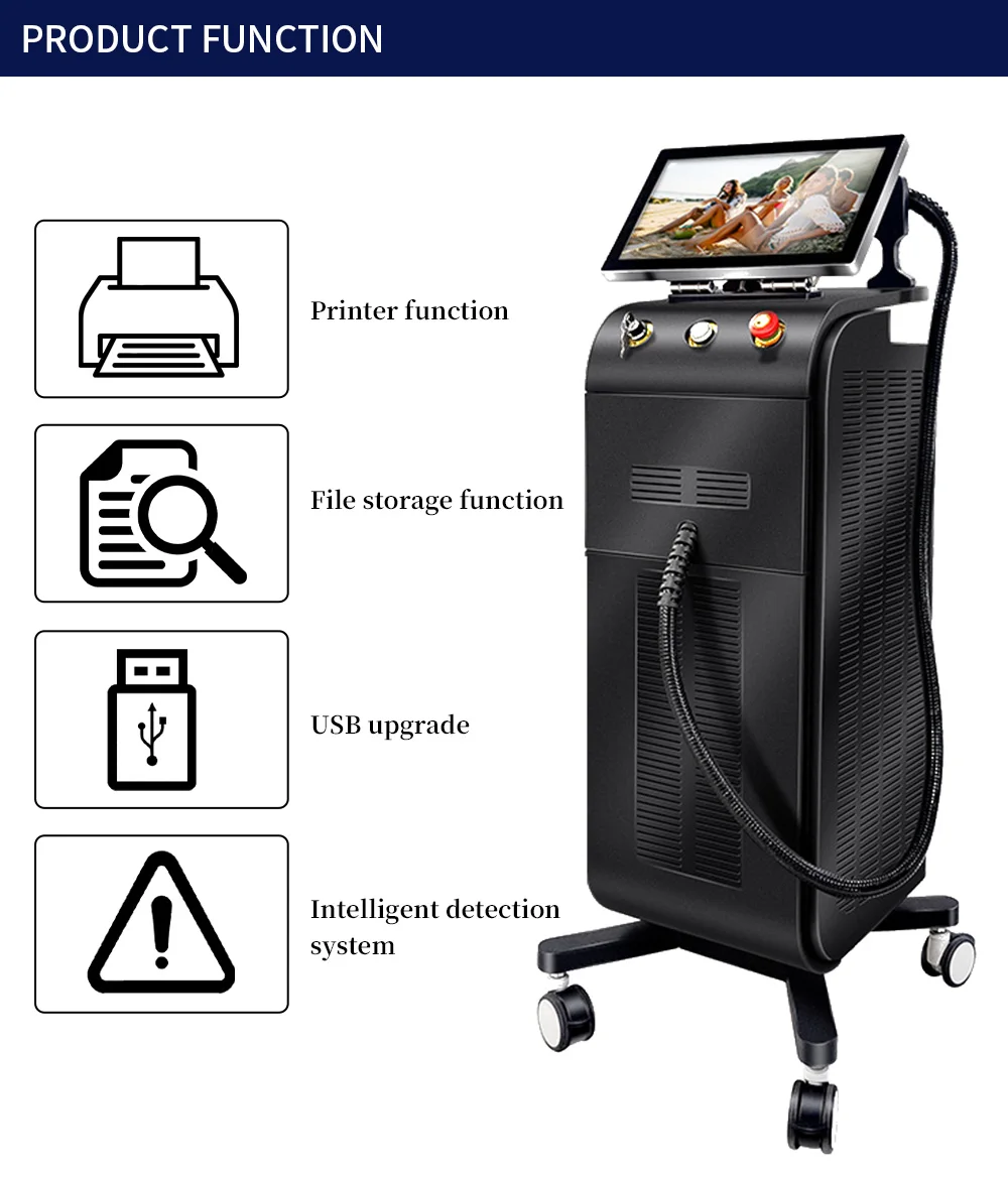 2024 Hottest Medical CE TUV 808nm laser diode 755 808 1064nm Diode Laser Hair Removal Beauty Machine