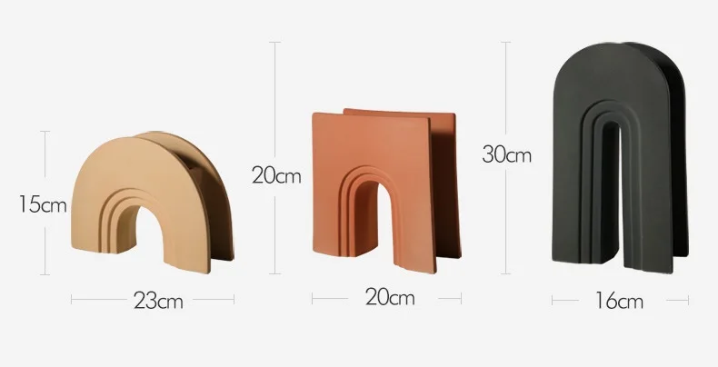 Nordic table vase small Folded vase Modern home pieces living room decoration for home decor