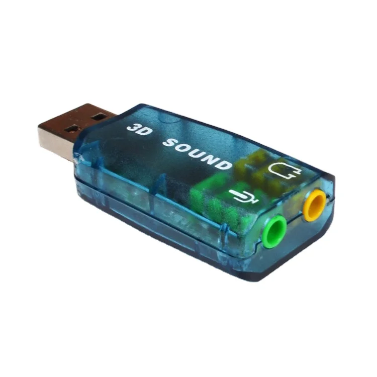 5,1 USB канальный звук до 3,5 мм Микрофон Разъем для наушников стереогарнитура 3D Звуковая карта аудио адаптер для ПК ноутбука