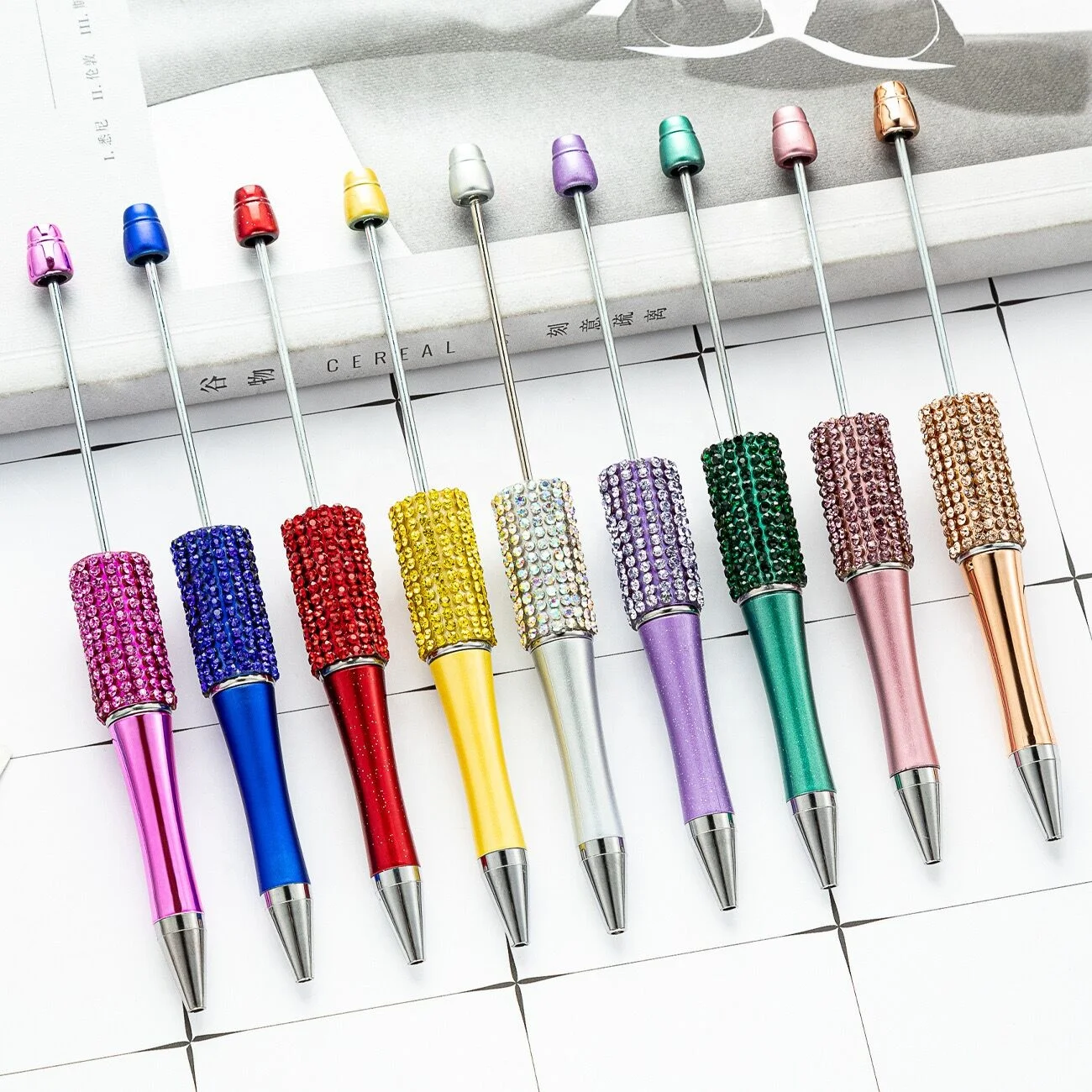 Подарок для девочек «DIY» Роскошные хрустальные шариковые ручки с камнями