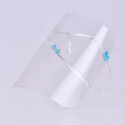 2021 Clear glasses face shieldmask for adult transparentReusable Protective Visor Plastic polycarbonate Face Shield Glasses