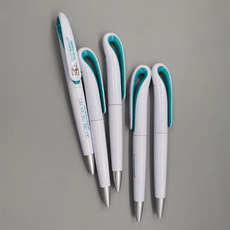 High Quality Luxury Black Slim Twist Action Metal Hotel Pen With Custom Logo