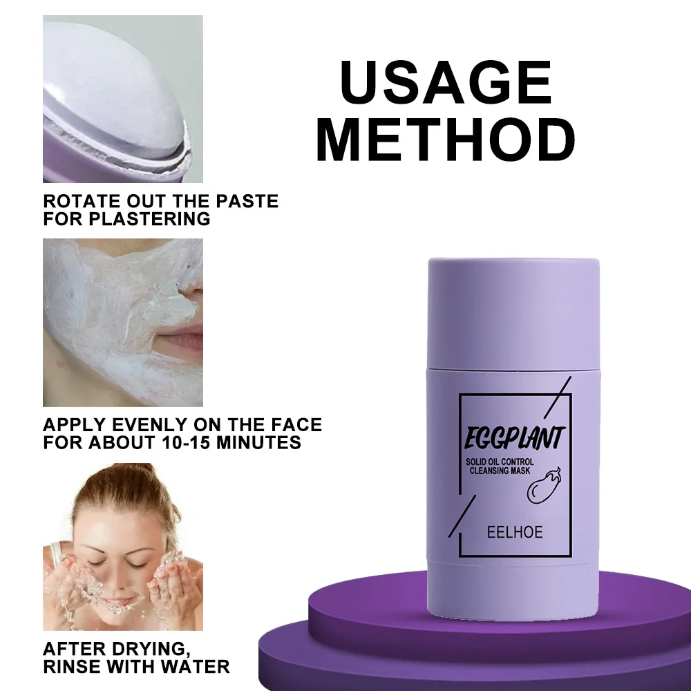 Make Own Moisturizing Clay Mud Mask Stick Clean Blackhead Charcoal Poreless Face Deep Cleans Green Mask Stick