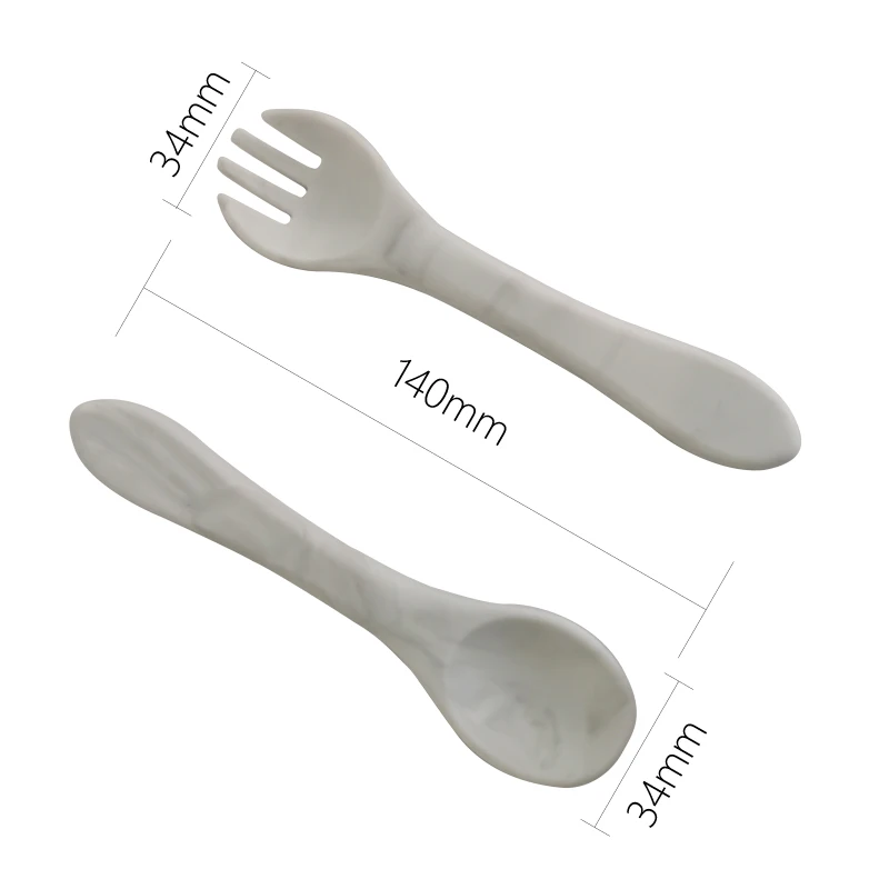 Microwavable eco-friendly food silicone feeding bowl cute suction silicone baby bowls And spoon Set
