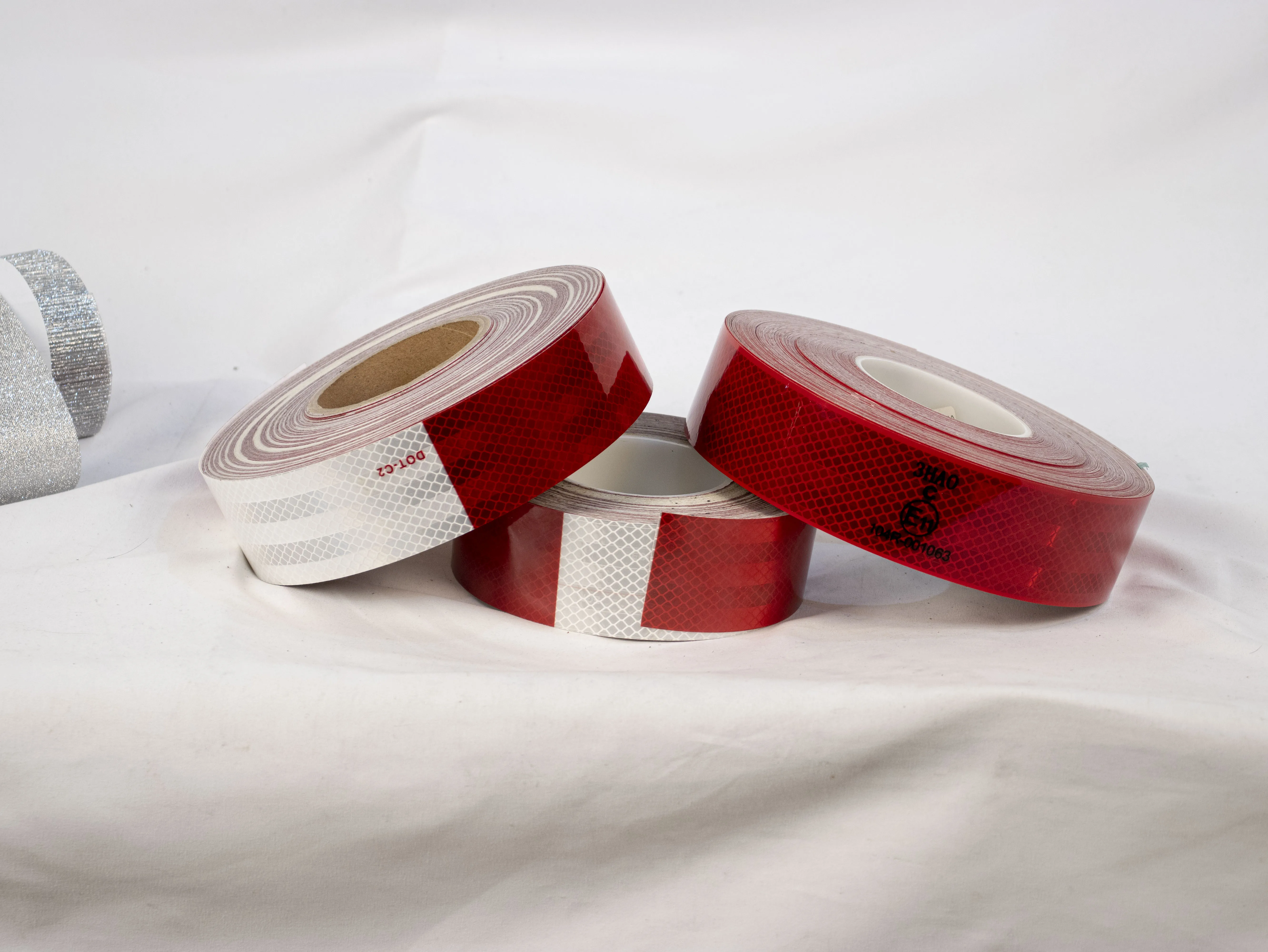 Reflective safety warning tape reflective traffic film warning strip reflective lattice road