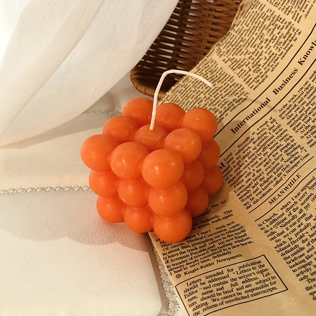 Smokeless Clear Glass 7*9.2Cm Crystal Colorful Strawberry Lavender Candle Scented