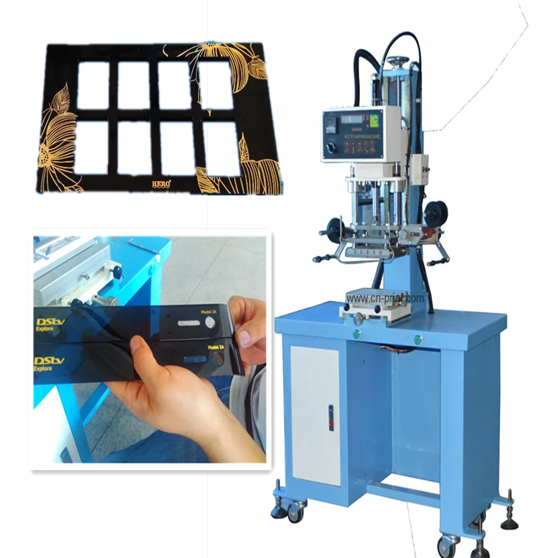 LC Brand Semi Automatic Hot Foil Stamping Machine for Bible Logo Gold Book Cover Aluminum Engrave Embossed Leather