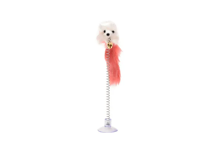 
Factory direct selling suction cup spring mouse cats toys interactive toy pet 