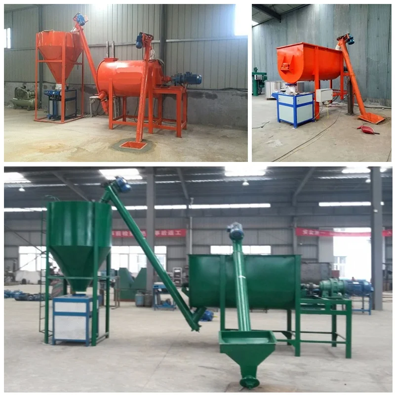 High quality automatic dry powder mortar making machine cheap price ceramic wall tile adhesive mixer production
