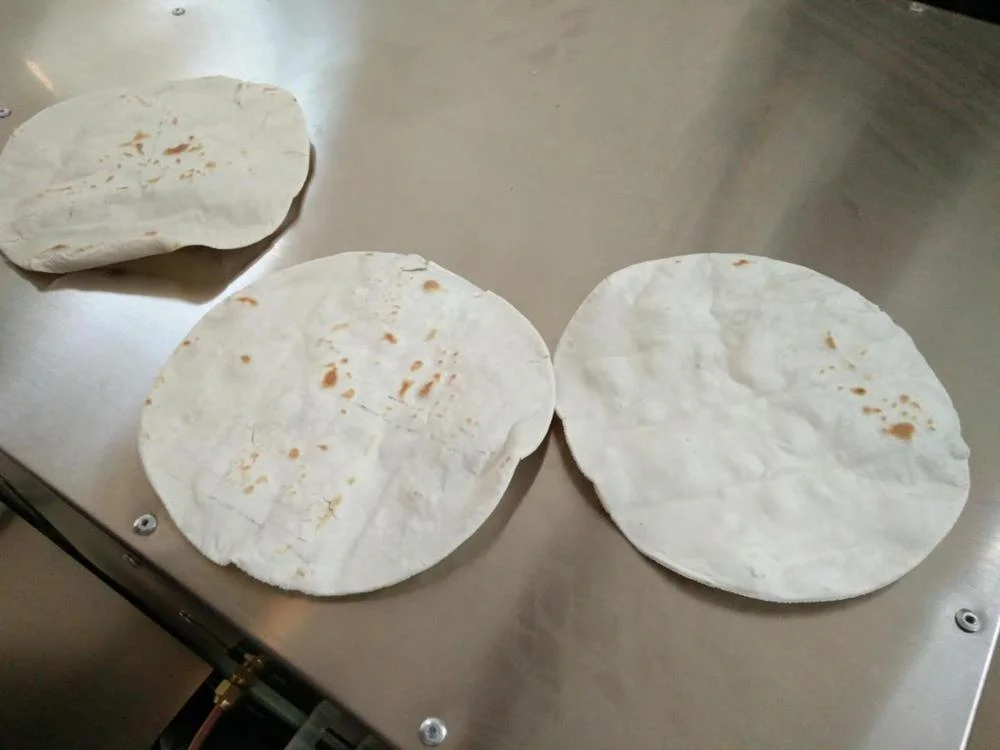 Arabic bread bake oven / Pita Roti making machine / Dough bread shaping forming production line