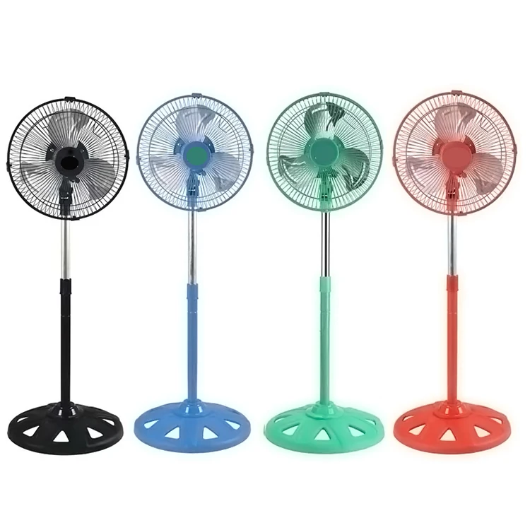 Ghana Africa 10 12 inch economic pedestal standing air cooler  fan with best price