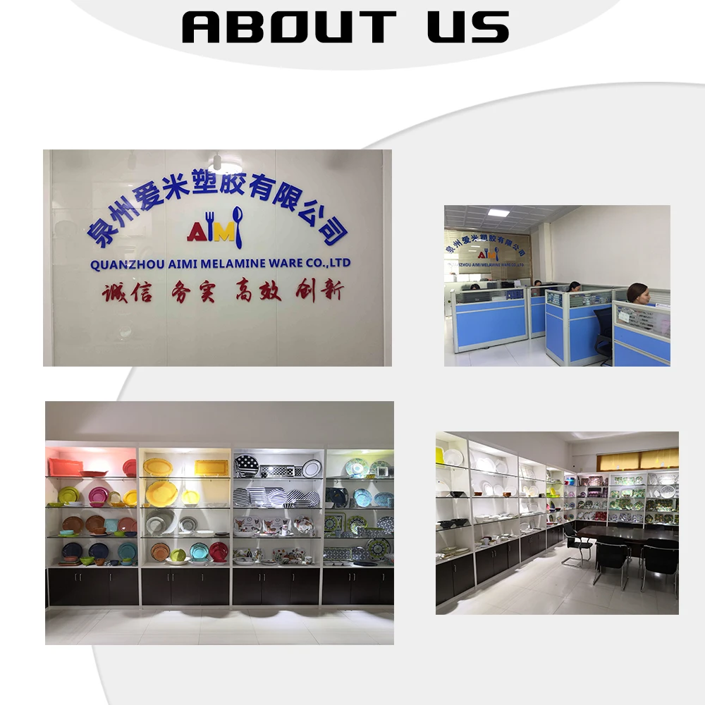 AIMI Commercial Hotel Melamine Divided Plate Set Dinnerware 2 Compartment Plate Melamine Divided Food Plate