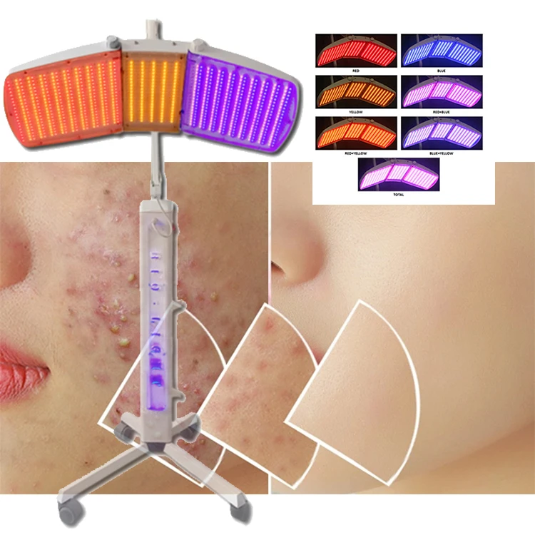 1420pcs leds photon light therapy machine PDT red/yellow/blue bio-light for anti-hair-loss treatment facial skin care