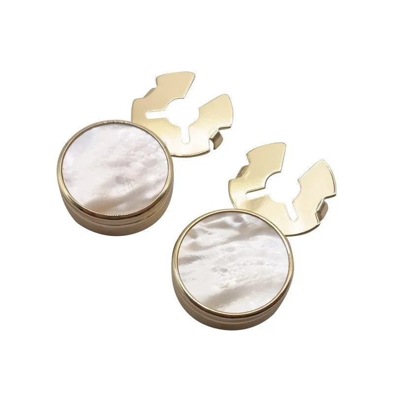 2024 new boyi Shirt Button cufflinks Classic custom shell Pearl cufflinks Collar jewelry custom cufflinks products