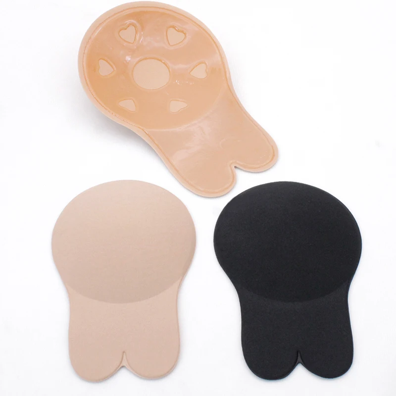Reusable invisible lift up bra Strapless Lift Nipple Cover Silicone Rabbit Shape Nipple Sticker