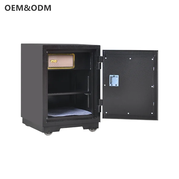 Modern Hotel Safe Deposit Box Fireproof Cash Safety Box Stainless Steel Metal for Office School Bedroom Workshop Use